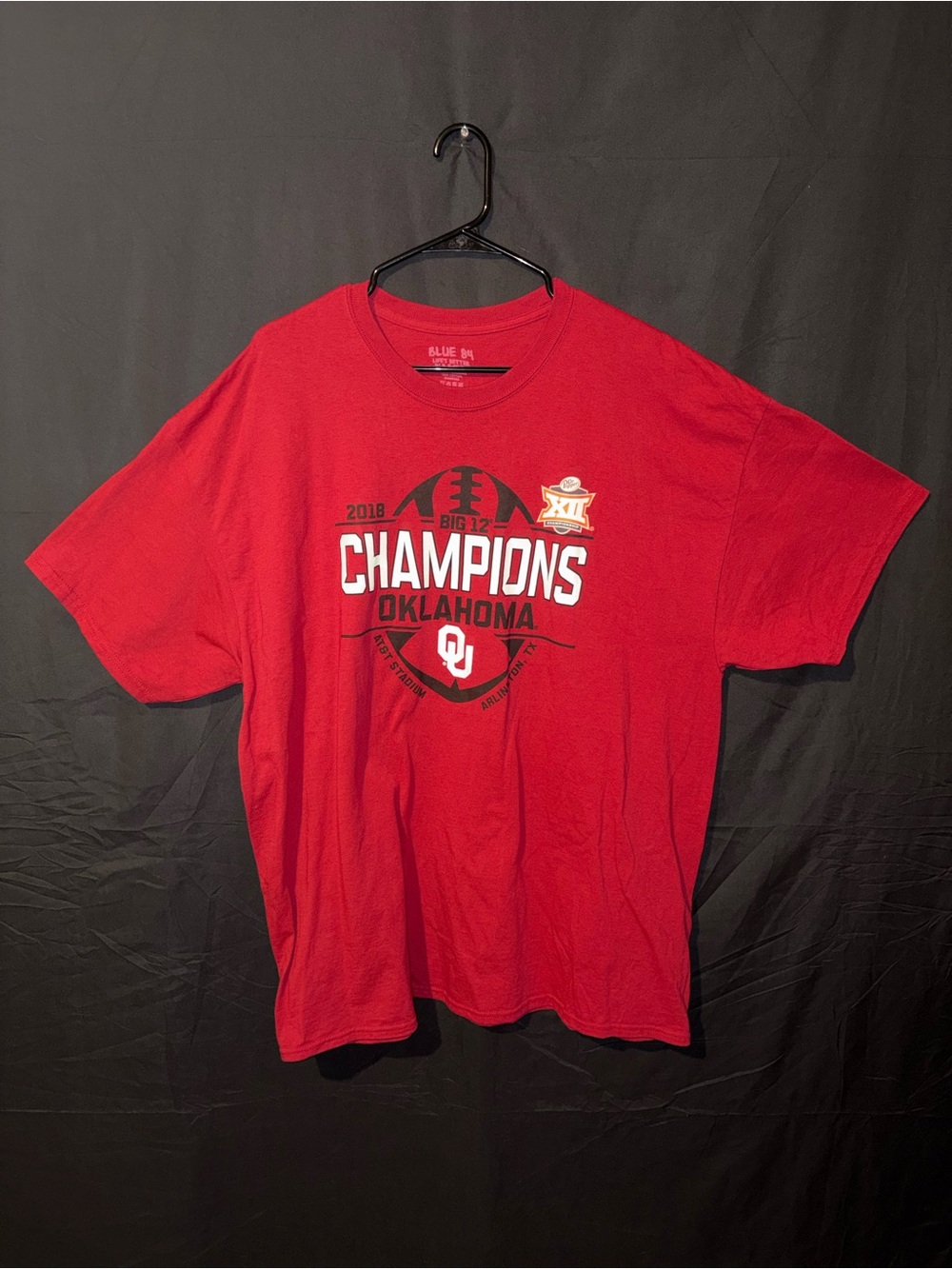 Blue 84 OU 2018 Big 12 Football Champions T-Shirt